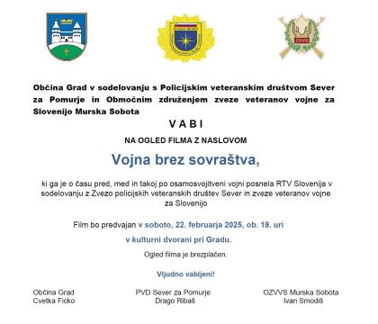 VABILO - OBČINA GRAD FILM